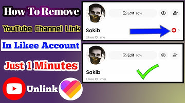 How To Remove YouTube Channel From Likee | Delete YouTube Channel Link From Likee Account | 2023