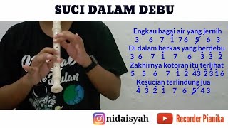 Not Angka Rekorder Suci Dalam Debu   Tutorial | Recorder Cover