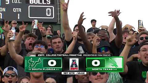 2025 College Football | South Florida vs North Texas | Full Game