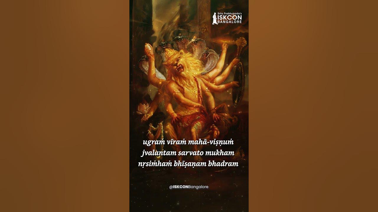 Ugram Viram Maha-Vishnum | Sri Narasimha Jayanti 2025 | ISKCON Bangalore