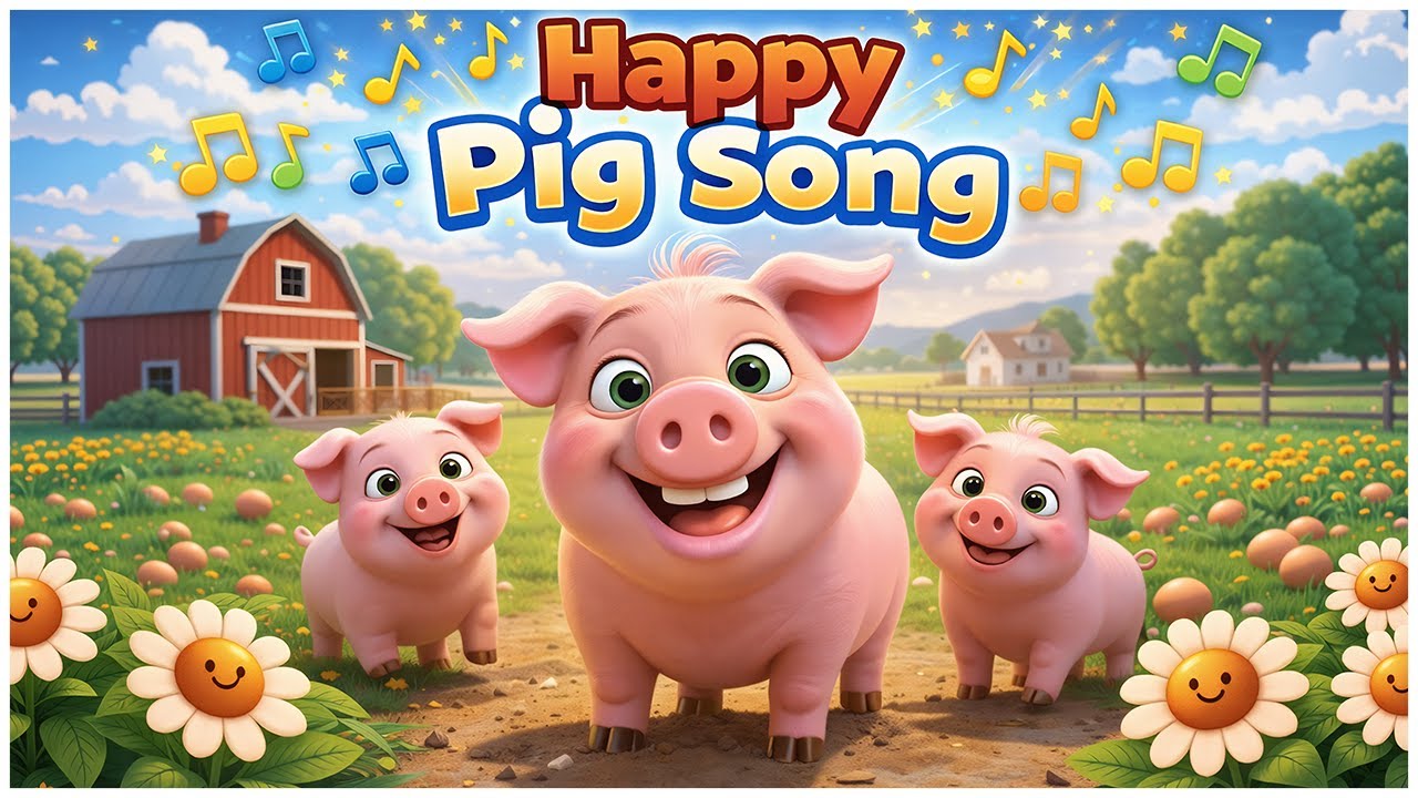 Happy Pig Song🐷 | 🎵 “Oink Oink Piggy!” 🐷🎵