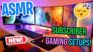 ASMR 😴 Reacting to my Subscribers Fortnite Gaming Setups Relaxing Gum Chewing 🎮🎧 Whispering Sounds 💤