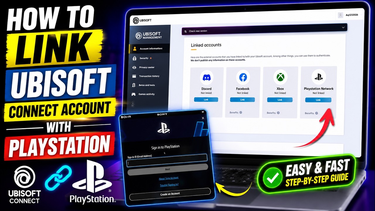How To Link Ubisoft Account To Playstation PS4 /PS5 - YouTube