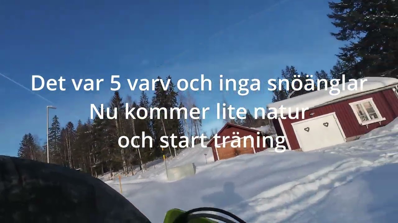 Snö och Enduro underbart!