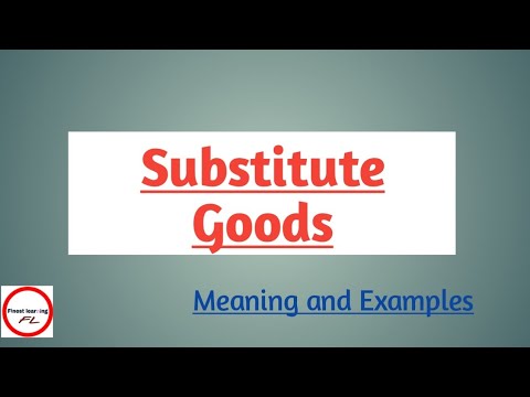 Substitute Goods | Examples | Economics