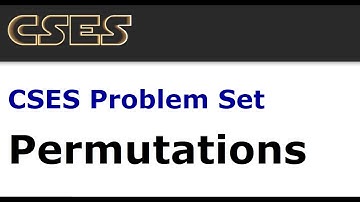 PERMUTATION  || CSES Problem Set || Introductory Algorithm