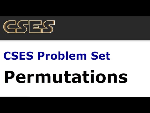 PERMUTATION  || CSES Problem Set || Introductory Algorithm