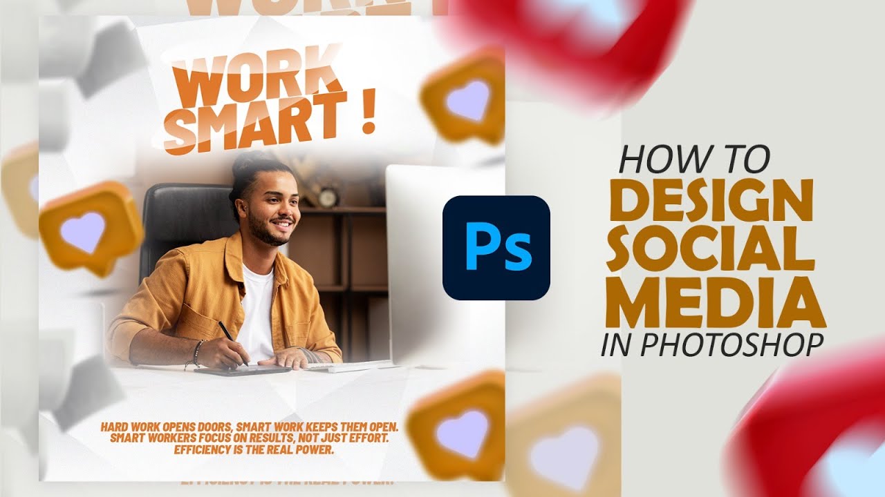 Photoshop Tutorial: Create Viral Social Media Posters & Ads