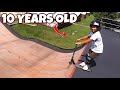 Insane 10 year old kid vs biggest ramp in america