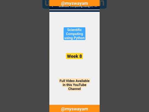Week 8 Scientific