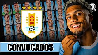 URUGUAY: Los convocados para jugar contra INGLATERRA y ARGELIA