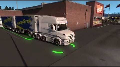 How to reverse a B-Double Trailer in ETS2 (Advanced Tight Parking)