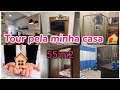 TOUR PELA MINHA CASA || MINHA CASA MINHA VIDA || LOTE + CONSTRUÇÃO FINANCIADO|| CASA 55 M2 ||🏠