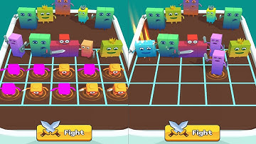 Merge number cube fam run gameplay level 16-17