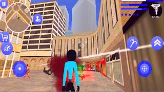 Us Police Stickman Rope Hero City Gangster Crime Battle New Rope Hero Android Gameplay screenshot 5