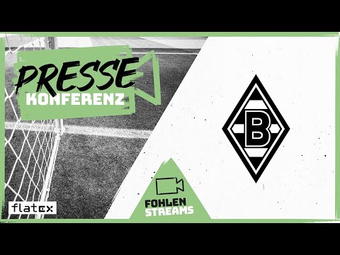 Pressekonferenz mit Rolf Königs, Rainer Bonhof, Stephan Schippers und Max Eberl