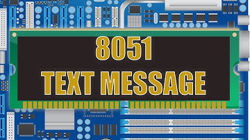 Configure 8051 to display text message on screen | Embedded System Practicals