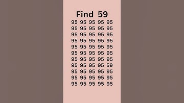 can you find 59 in 5 sec? #wordpuzzlegame #game #maths #puzzle #quiz #quizshorts #mindbendingquiz