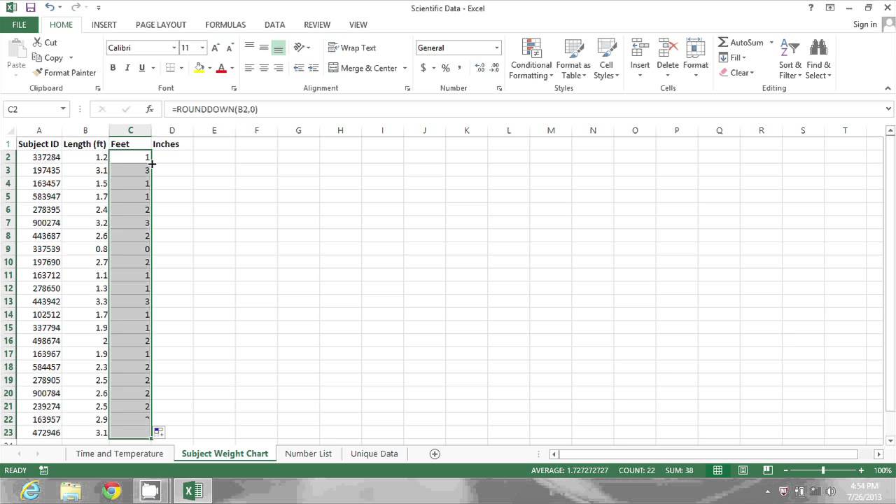 Inch To Hundredths Conversion Chart