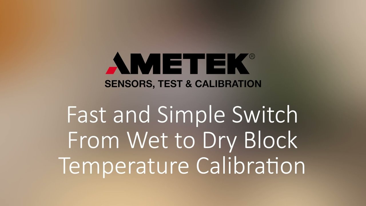 Sanitary Sensor Calibration - Fast Switch From Wet to Dry Using the Same Calibrator - JOFRA