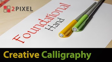 Creative Writing - Foundational Hand  - with a broad pen (Pilot Parallel Pen)