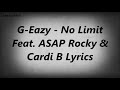 G-easy No Limit-Lyric