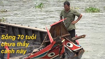 Kéo ghe đụng trực diện vô cống ra nông nổi này