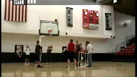Basketball World Record 33 underhanded free throws made in one minute, Jeff Liles.mpg