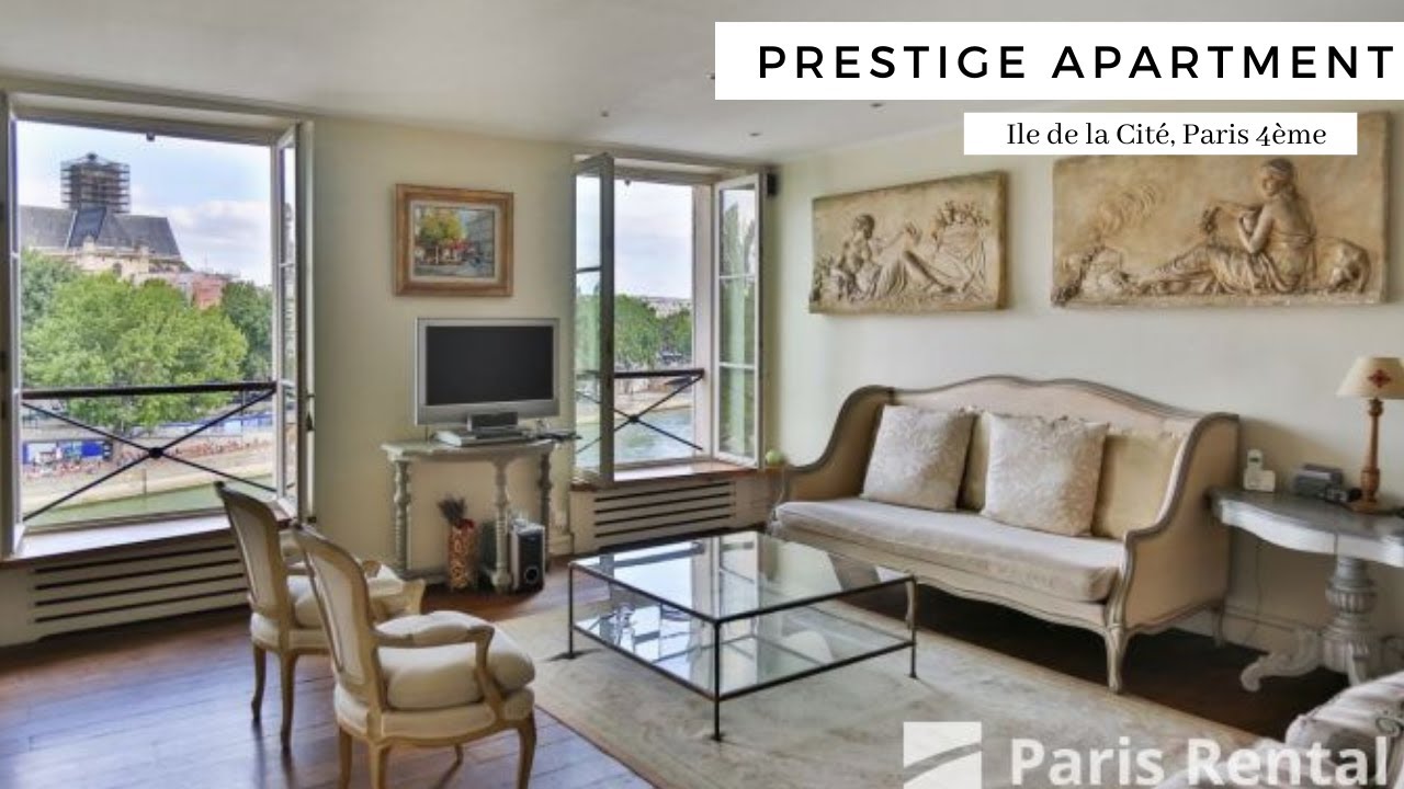 Luxury Paris Seine View Rental Apartment Tour Ile de la Cité PARISRENTAL REF. 44016 YouTube