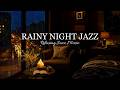 Rainy Night Jazz by Window | Cozy Bedroom Ambience with Relaxing Jazz Piano Music for Better Sleep