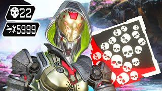 AMAZING 22 KILLS & 5999 DMG WITH NEW BIOTECHNIC ASH SKIN (Apex Legends Gameplay Season 16)