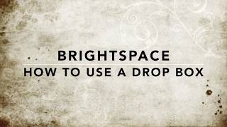 Brightspace Drop Box