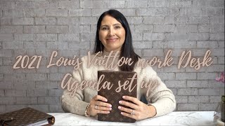 ⚡️New video⚡️ My New Awesome Louis Vuitton A5 Desk Agenda Planner in LV  Monogram Eclipse Outfitted with Cloth & Paper! Giveaway!! Link…