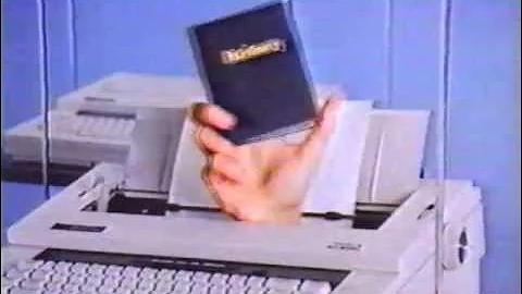 Smith Corona Electronic Typewriter Commercial - Hands - 1988