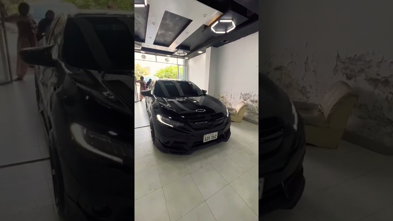 Honda civic lovers 😘 Beautiful black car's lovers 
