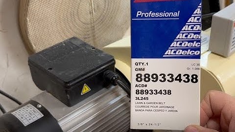 Changing the belt to slow down a Shop Fox W1758