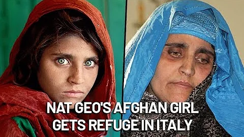 Green-eyed 'Afghan Girl', Sharbat Gula, from iconi...
