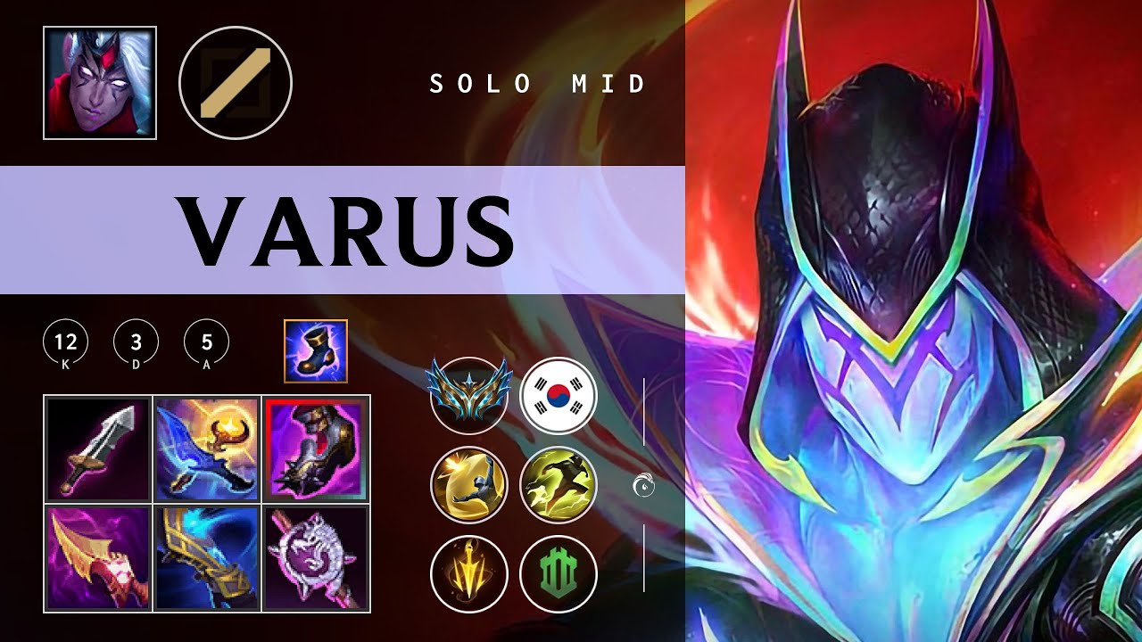 Varus Mid vs Akali - KR Challenger Patch 26.01