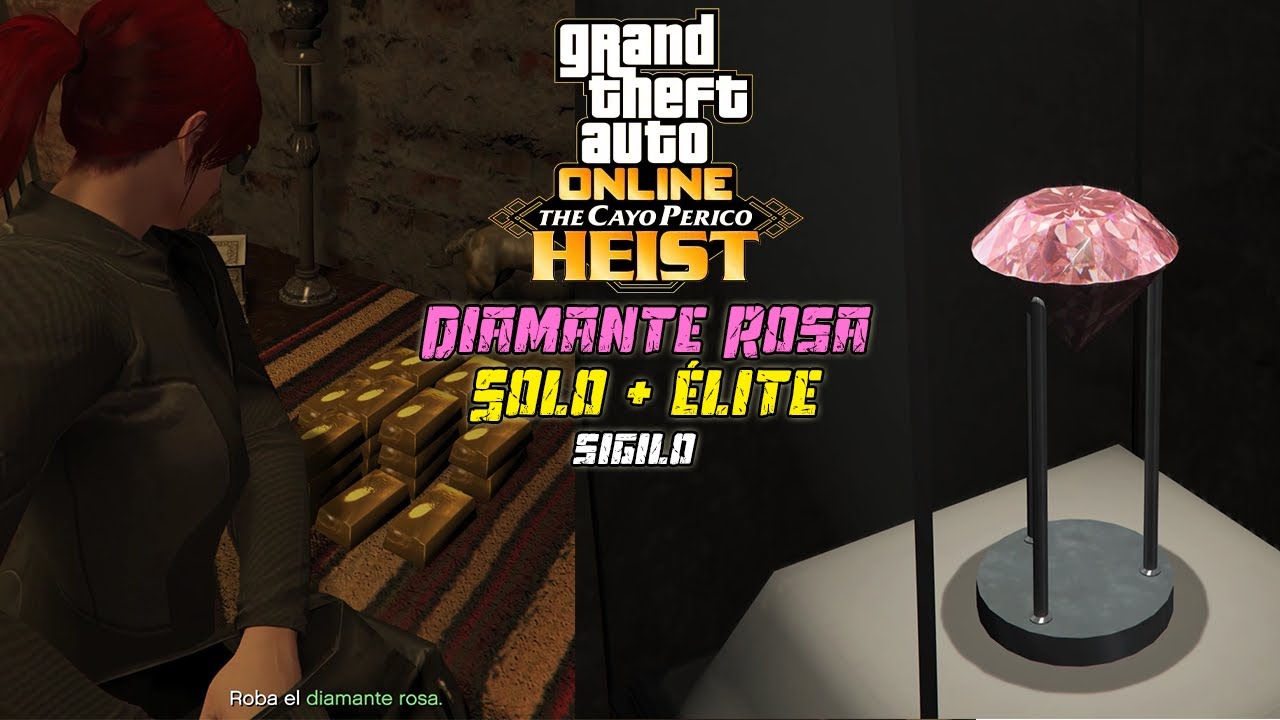 GTA Online | CAYO PERICO en SOLITARIO [DIAMANTE ROSA + ORO] en SIGILO [KOSATKA]