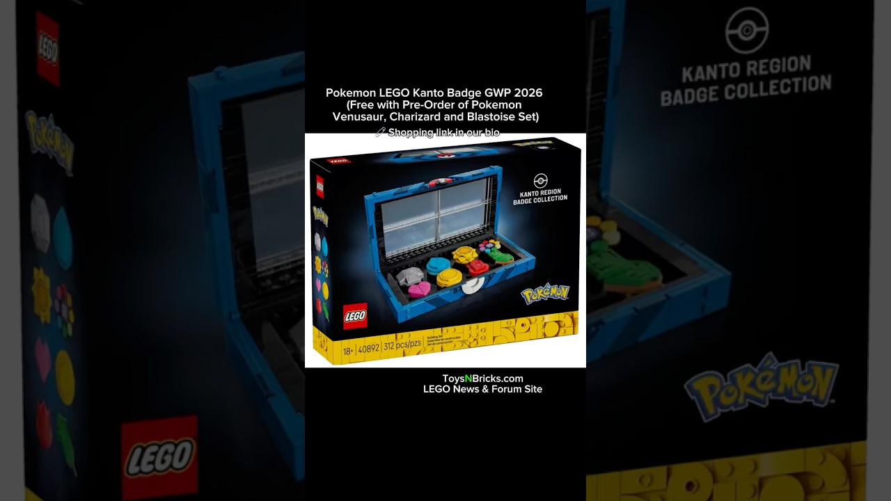 Pokemon LEGO Kanto Badge GWP 2026 February Set 40892