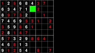 sudoku solver pygame