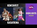 Anett Kontaveit vs. Daria Kasatkina | 2020 Cincinnati First Round | WTA Highlights