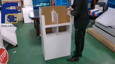 How to assemble cardboard displays more quickly? - Cardboard POS Floor Display