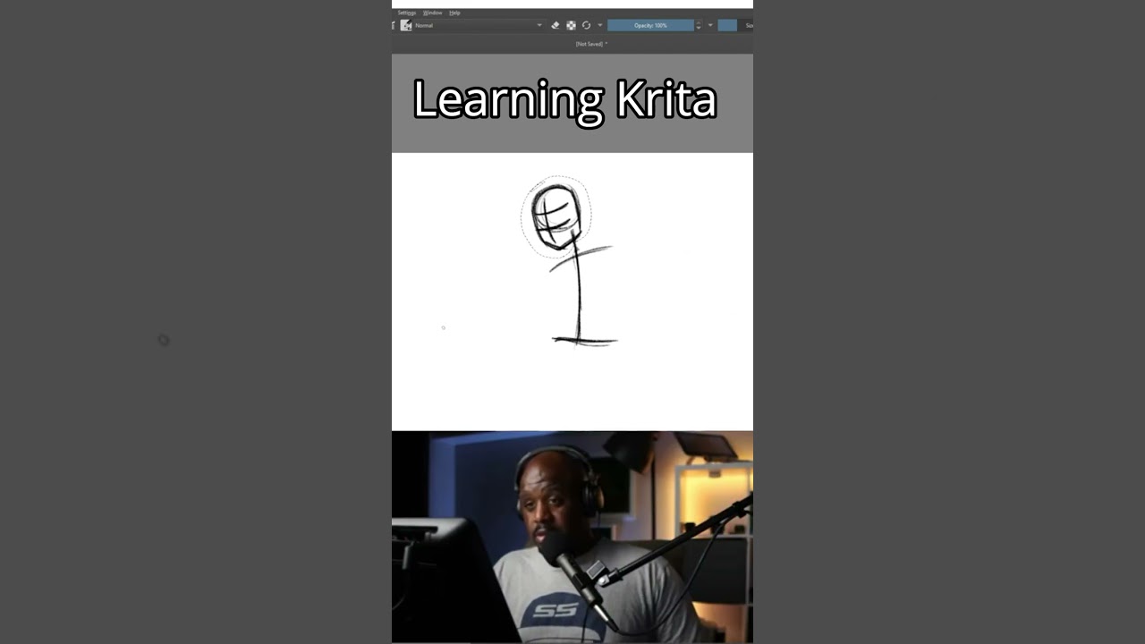 I didn't know how to use Krita's selection tool 