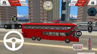 Euro Coach Bus Driving - Offroad Drive Simulator: Red Bus Driving Game - Android GamePlay 2019 screenshot 5
