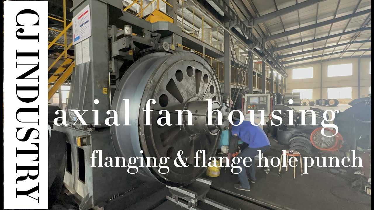 Axial Flow Fan Flanging Machine