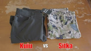 Fancy Pants... for hunting (Sitka vs. Kuiu)