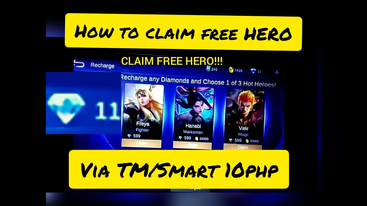 Codashop Recharge via TM GLOBE TNT SMART, Free HERO 1st Recharge only ...