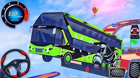 Impossible Bus Stunt Racing 2023 - Mega Ramp Driving Simulator 3D - Android GamePlay