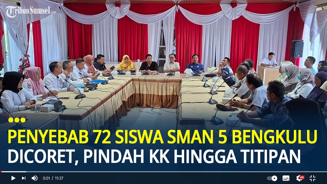Penyebab 72 Siswa SMAN 5 Bengkulu Dicoret, Terungkap Modus Pindah KK hingga Titipan